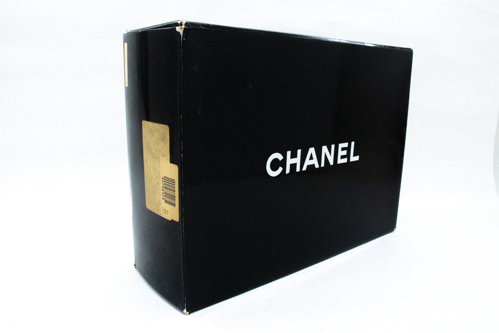 CHANEL Classic Double Flap 10" Chain Shoulder Bag Zwarte lamsvacht ao6 hannari-shop
