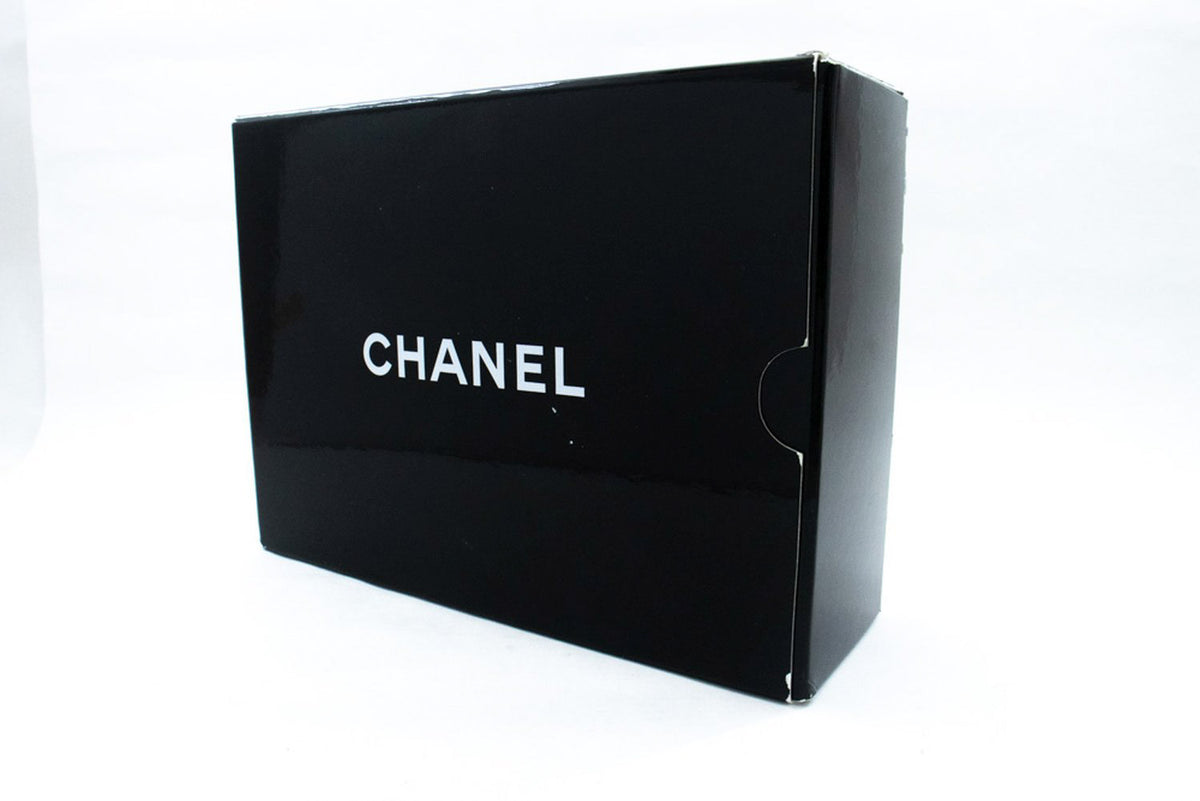 CHANEL Classic Double Flap 10" Chain Schoudertas Zwart Lamsleer ap6 hannari-shop