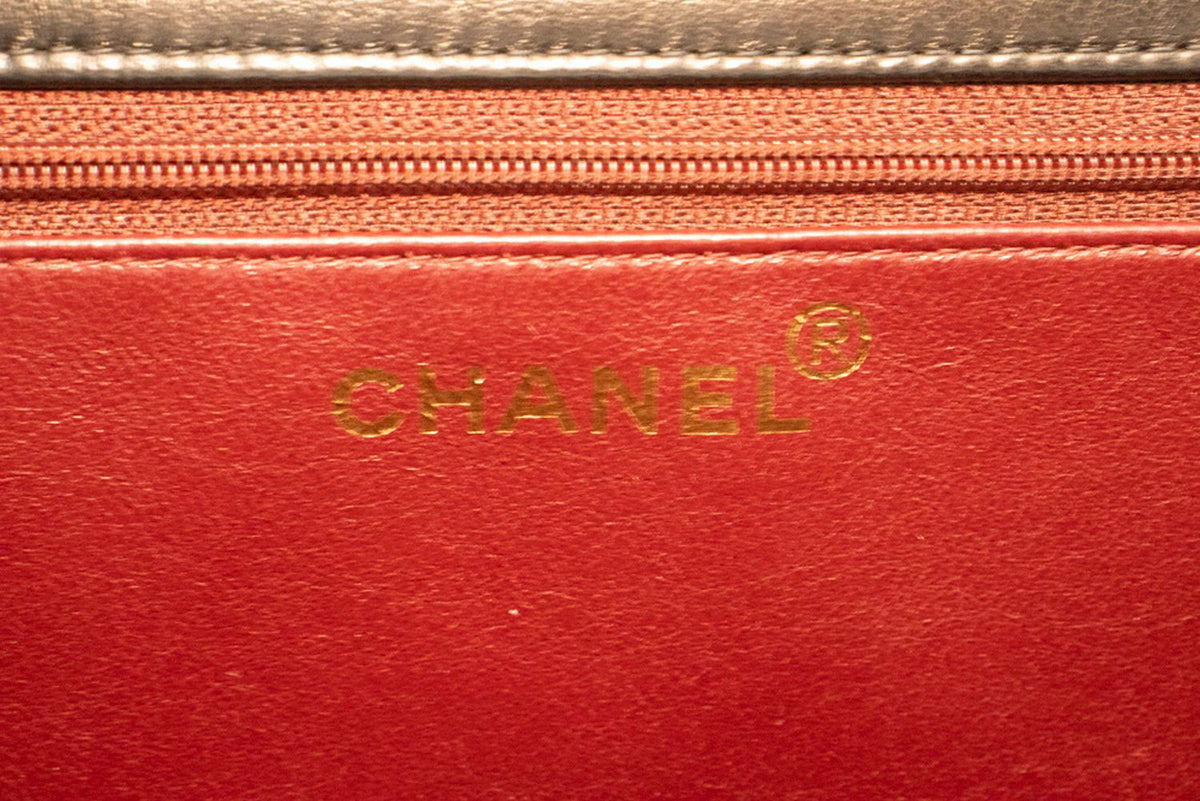 CHANEL Small Chain Schoudertas Clutch Zwart Gewatteerde Flap Lamsskin ap4 hannari-shop