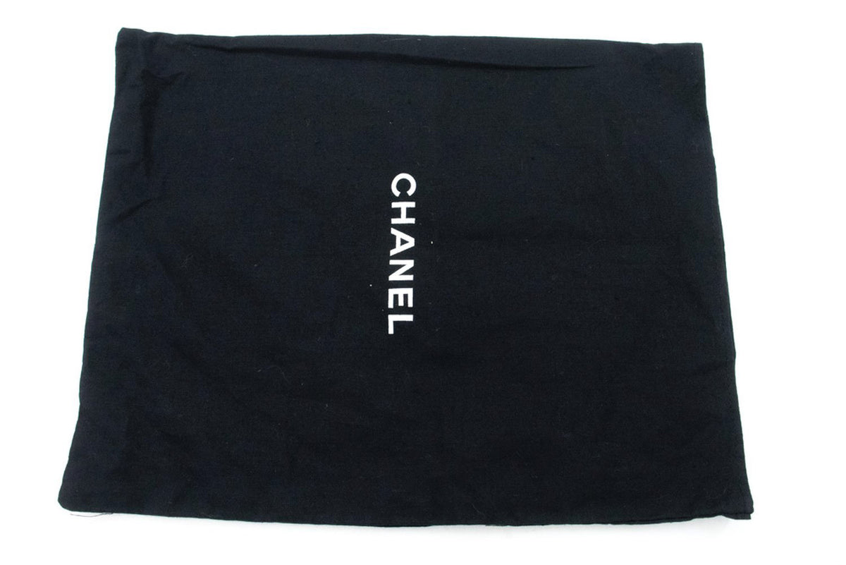 CHANEL Full Flap Chain Schoudertas Clutch Zwart Gewatteerd Lamsleer ao5 hannari-shop