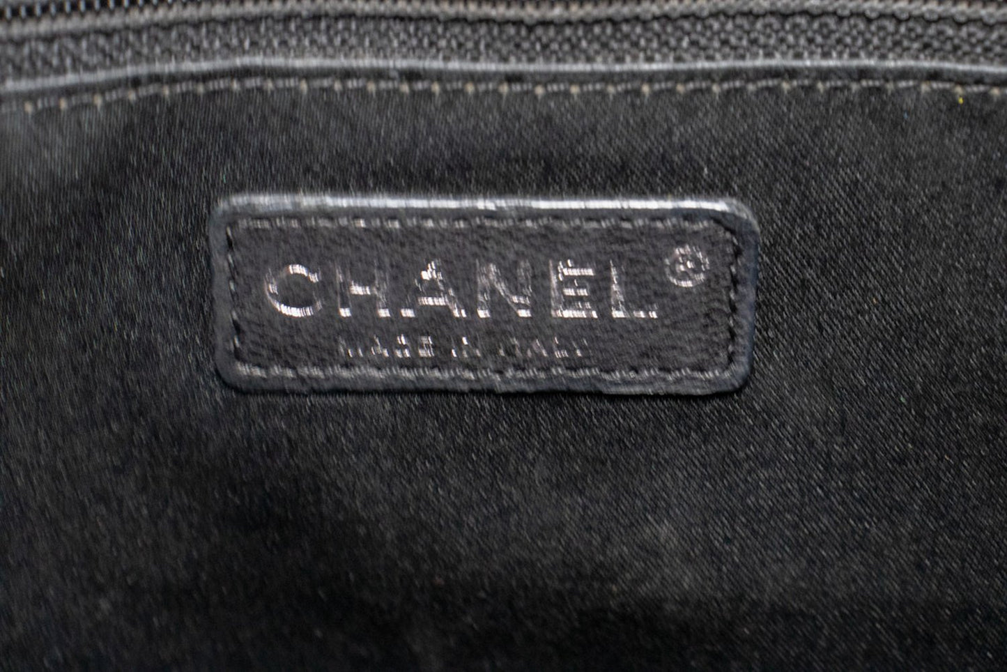 CHANEL Caviar GST 13" Grand Shopping Tote Chain Shoulder Bag Black n38 hannari-shop
