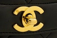 CHANEL Diana Flap Chain Shoulder Bag Black Quilted Lambskin Purse n76 hannari-shop