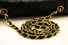 CHANEL Diana Flap Chain Shoulder Bag Black Quilted Lambskin Purse n76 hannari-shop
