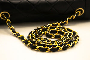 CHANEL Diana Flap Chain Shoulder Bag Black Quilted Lambskin Purse n76 hannari-shop