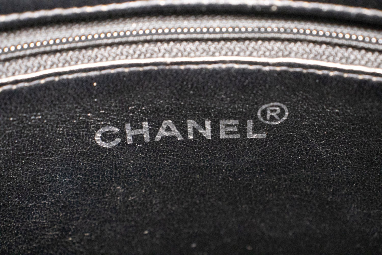 CHANEL Silver Medallion Caviar Schoudertas Winkel Tote Zwart SV n42 hannari-shop