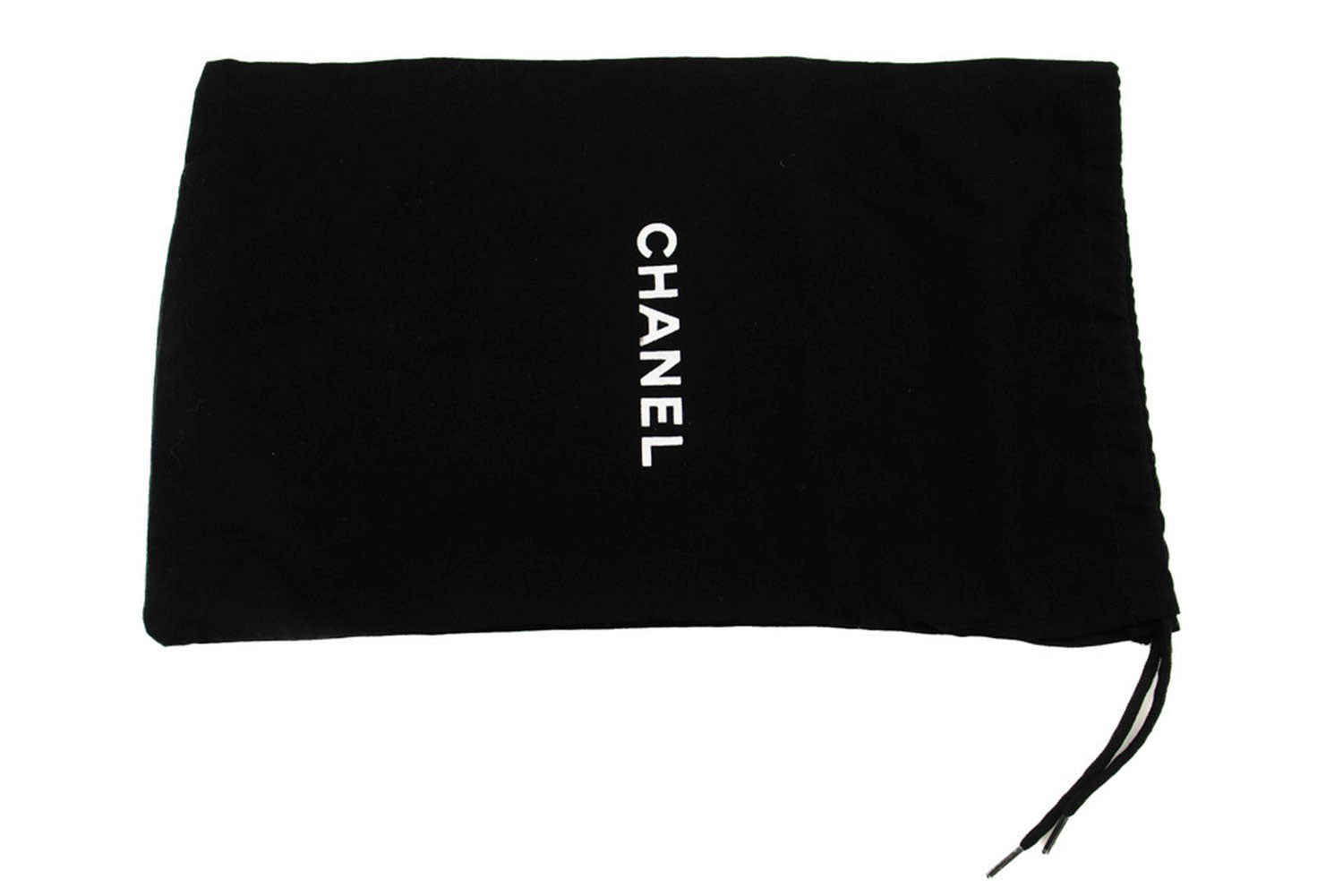 CHANEL Portemonnee Op Ketting WOC van Gegranuleerd Kalfsleer Zwarte Schoudertas p60 hannari-shop
