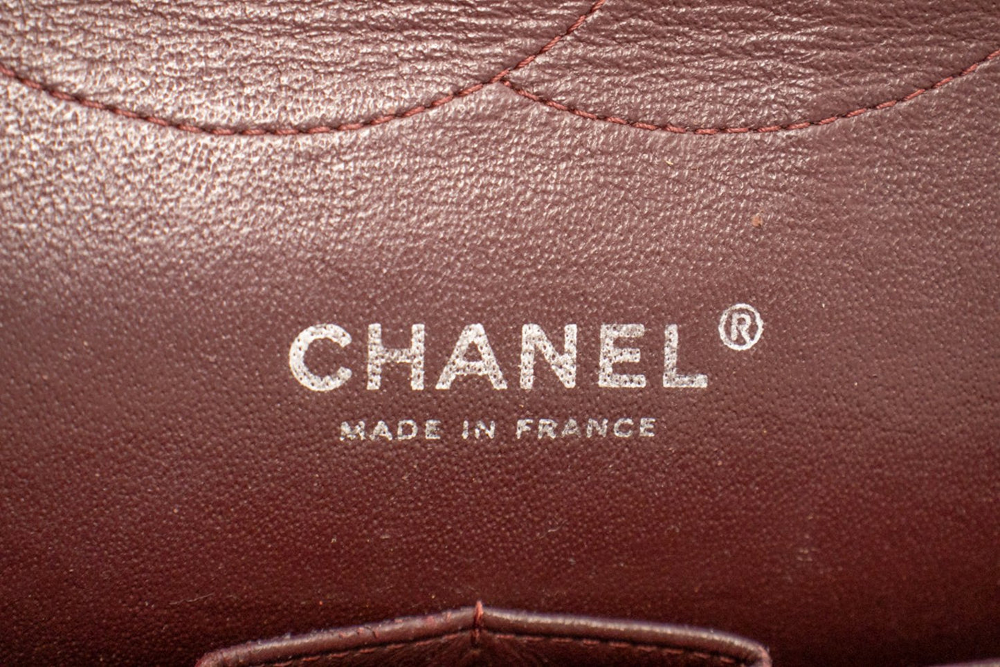 CHANEL Grained Calfskin Large Chain Shoulder Bag W Flap SV Classic L06