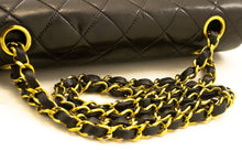 CHANEL Classic Double Flap 9" Chain Shoulder Bag Black Lambskin p90 hannari-shop