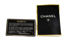 CHANEL Classic Double Flap 10" Chain Shoulder Bag Black Lambskin p77 hannari-shop