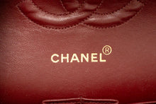 CHANEL Classic Double Flap 10" Chain Shoulder Bag Black Lambskin p77 hannari-shop