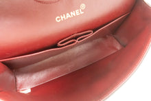 CHANEL Classic Double Flap 10" Chain Shoulder Bag Black Lambskin p77 hannari-shop