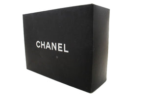CHANEL Classic Double Flap 10" Chain Shoulder Bag Black Lambskin p77 hannari-shop