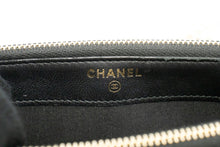 CHANEL Lambskin Pearl Wallet On Chain WOC Double Zip Chain Bag L17