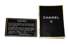 CHANEL Classic Double Flap 10" Chain Shoulder Bag Black Lambskin p87 hannari-shop