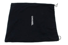 CHANEL Classic Double Flap 10" Chain Shoulder Bag Black Lambskin p87 hannari-shop