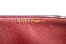 CHANEL Classic Double Flap 10" Chain Shoulder Bag Black Lambskin p82 hannari-shop