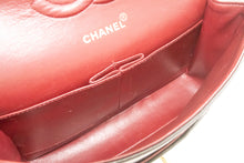 CHANEL Classic Double Flap 10" Chain Shoulder Bag Black Lambskin p82 hannari-shop