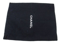 CHANEL Classic Double Flap 10" Chain Shoulder Bag Black Lambskin p82 hannari-shop