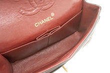 CHANEL Classic Double Flap 9" Chain Shoulder Bag Black Lambskin p57 hannari-shop