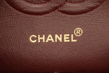 CHANEL Classic Double Flap 10" Chain Shoulder Bag Black Lambskin p81 hannari-shop