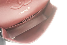 CHANEL Classic Double Flap 10" Chain Shoulder Bag Black Lambskin p81 hannari-shop