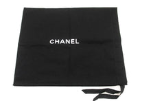 CHANEL Classic Double Flap 10" Chain Shoulder Bag Black Lambskin p81 hannari-shop