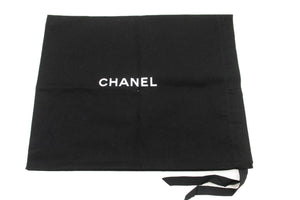 CHANEL Classic Double Flap 10" Chain Shoulder Bag Black Lambskin p81 hannari-shop