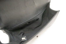 CHANEL Boy Grained Calfskin Chain Shoulder Bag Black Quilted Flap p96 hannari-shop