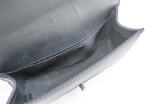CHANEL Boy Grained Calfskin Chain Shoulder Bag Black Quilted Flap p96 hannari-shop