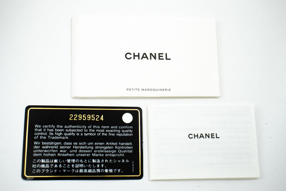 CHANEL V-Stitch Portemonnee Op Ketting WOC Ketting Schoudertas ab2 hannari-shop