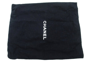 CHANEL schoudertas met ketting met volledige flap, clutch, zwart gewatteerd lamsleer L87