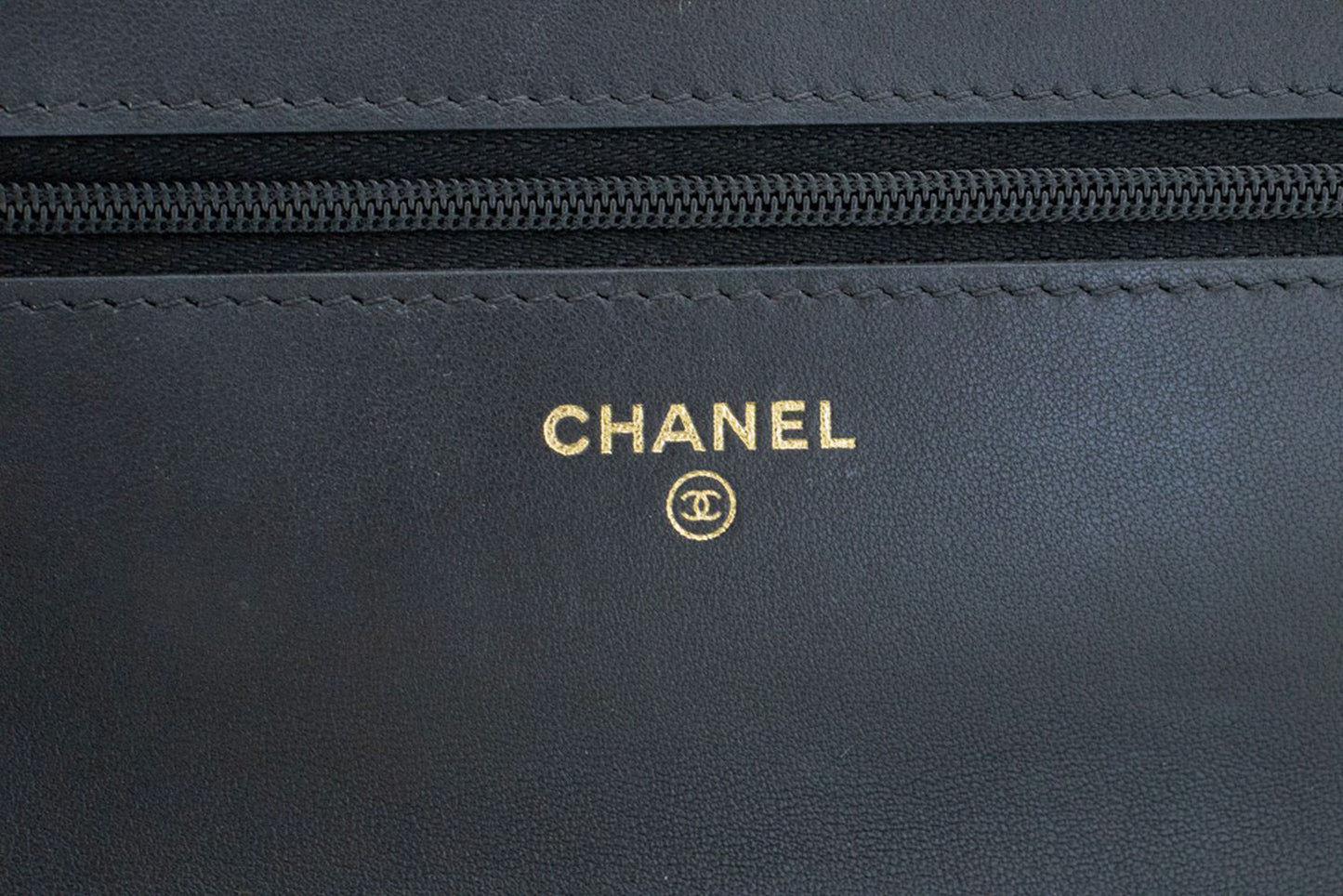 CHANEL Black Classic Wallet On Chain WOC Shoulder Bag Crossbody ae8 hannari-shop