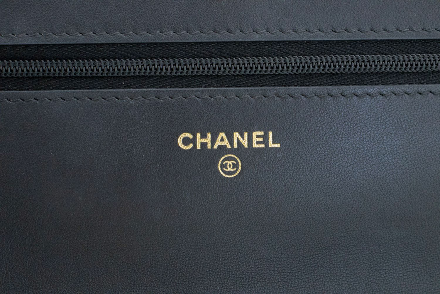 CHANEL Black Classic Wallet On Chain WOC Shoulder Bag Crossbody ae8 hannari-shop
