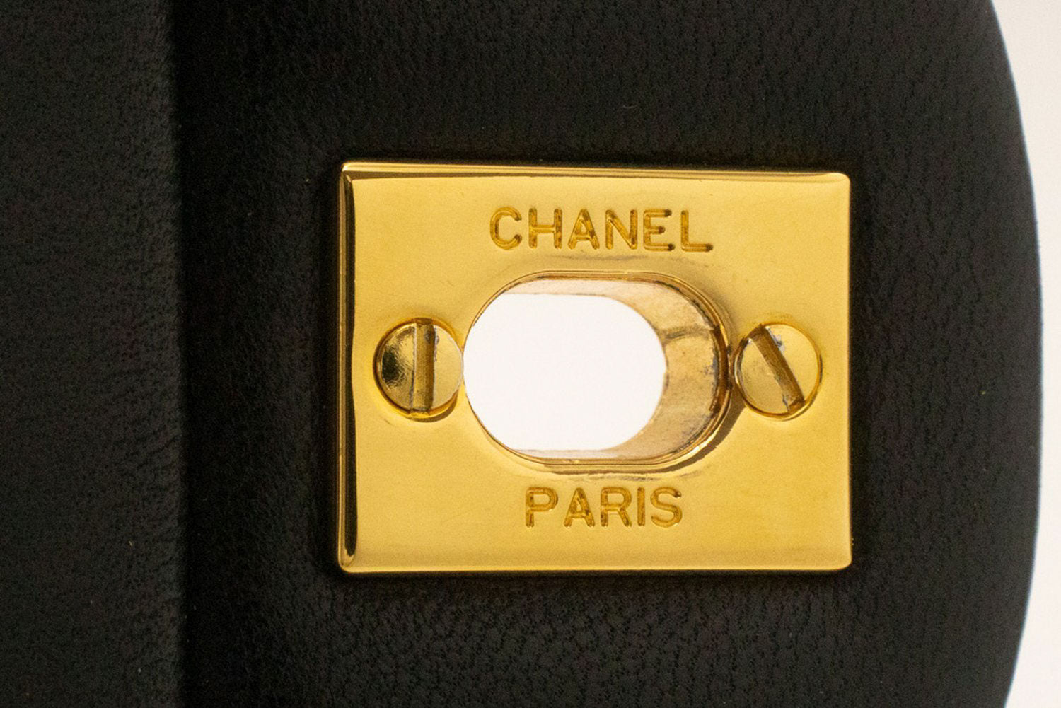 CHANEL Classic Double Flap 10" Chain Schoudertas Zwart Lamsleer ag1 hannari-shop