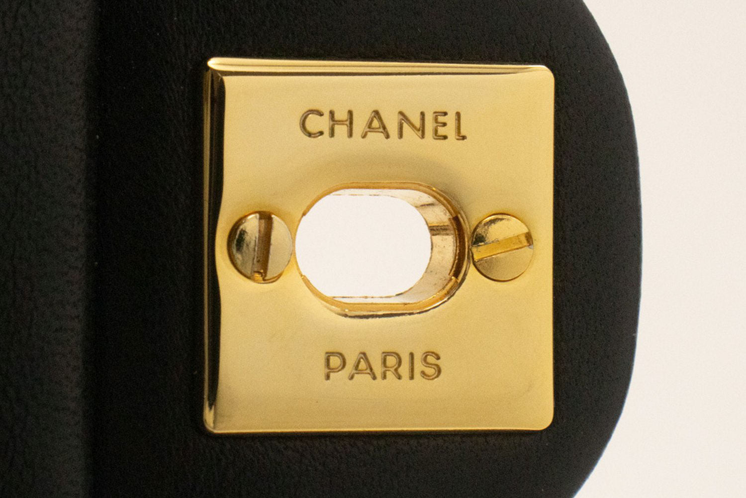 CHANEL Mini Square Small Chain Shoulder Bag Crossbody Black Lamb af9 hannari-shop