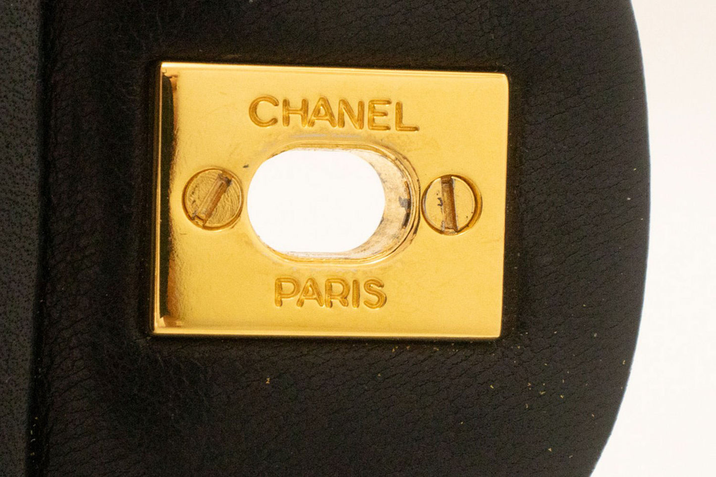 CHANEL Classic Double Flap 9" Chain Schoudertas Zwart Lamsleer ak5 hannari-shop