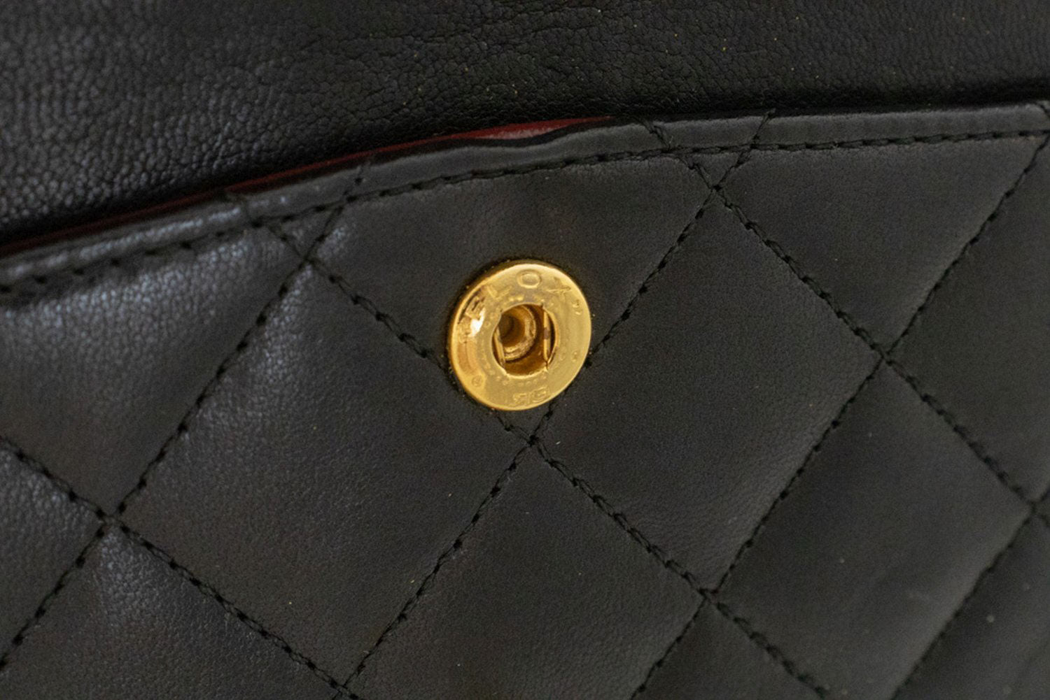 CHANEL Classic Double Flap 9" Chain Schoudertas Zwart Lamsleer ak5 hannari-shop