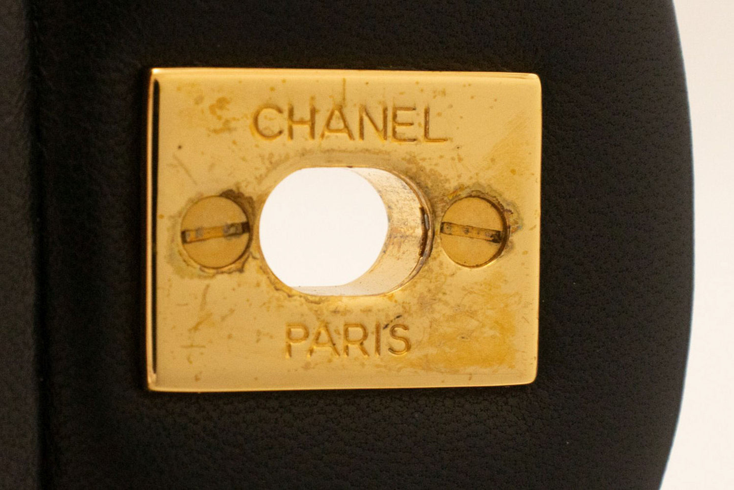 CHANEL Classic Double Flap 10" Chain Schoudertas Zwart Lamsleer ak4 hannari-shop
