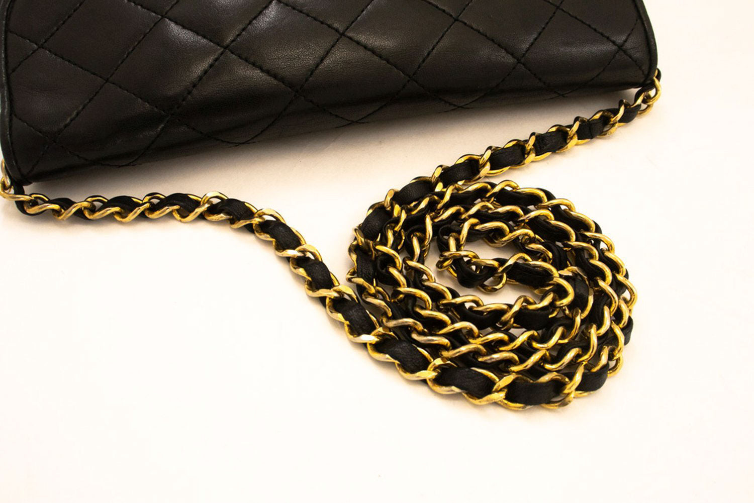 CHANEL Paris Limited Vintage Small Chain Shoulder Bag Black ai8 hannari-shop