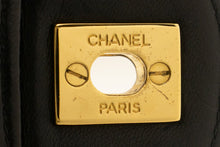 CHANEL Classic Large 11" Chain Shoulder Bag Flap Black Lambskin L95