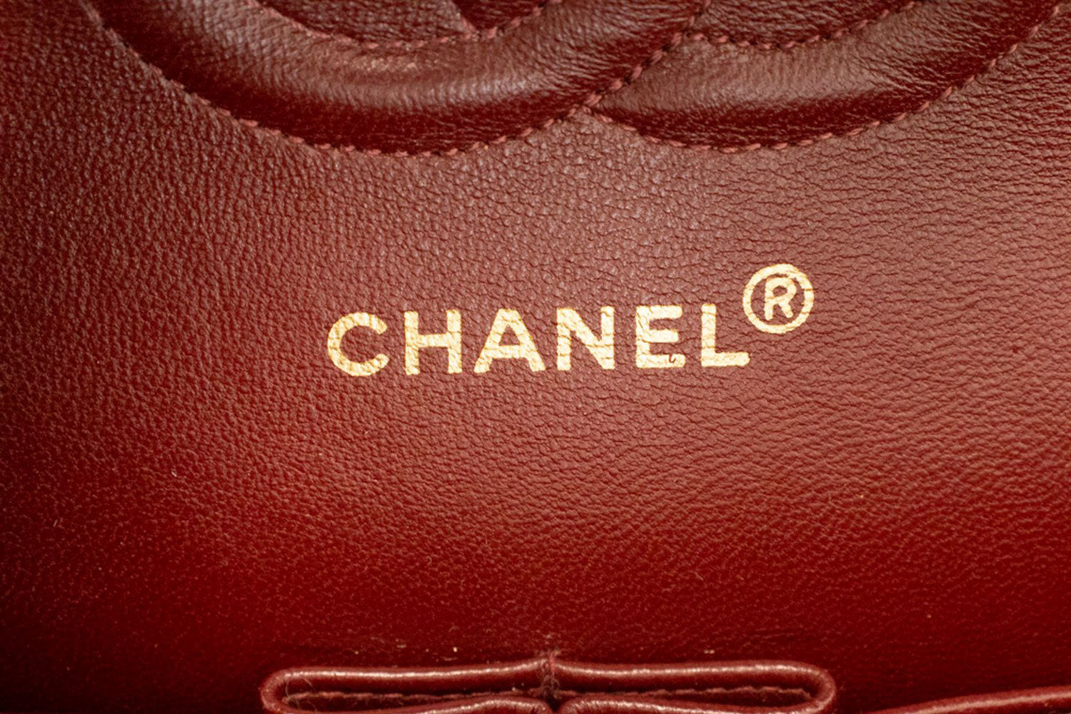 CHANEL Classic Double Flap 10" Chain Shoulder Bag Black Lambskin aj9 hannari-shop
