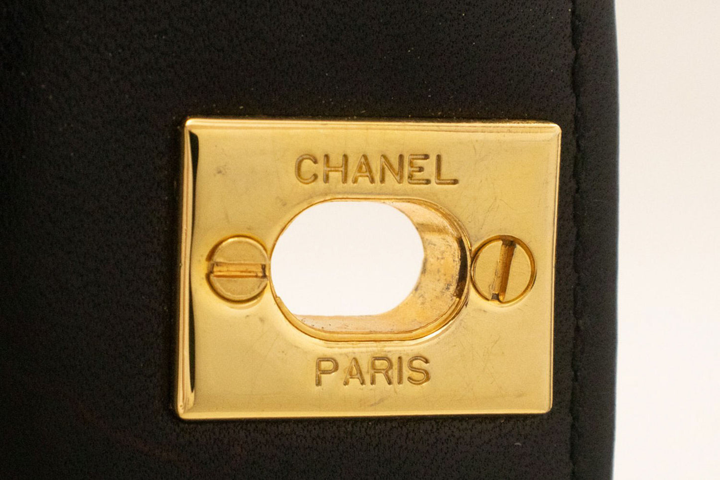 CHANEL Diana Flap Chain Schoudertas Zwart Gequilt Lamsschapenleer ak2 hannari-shop