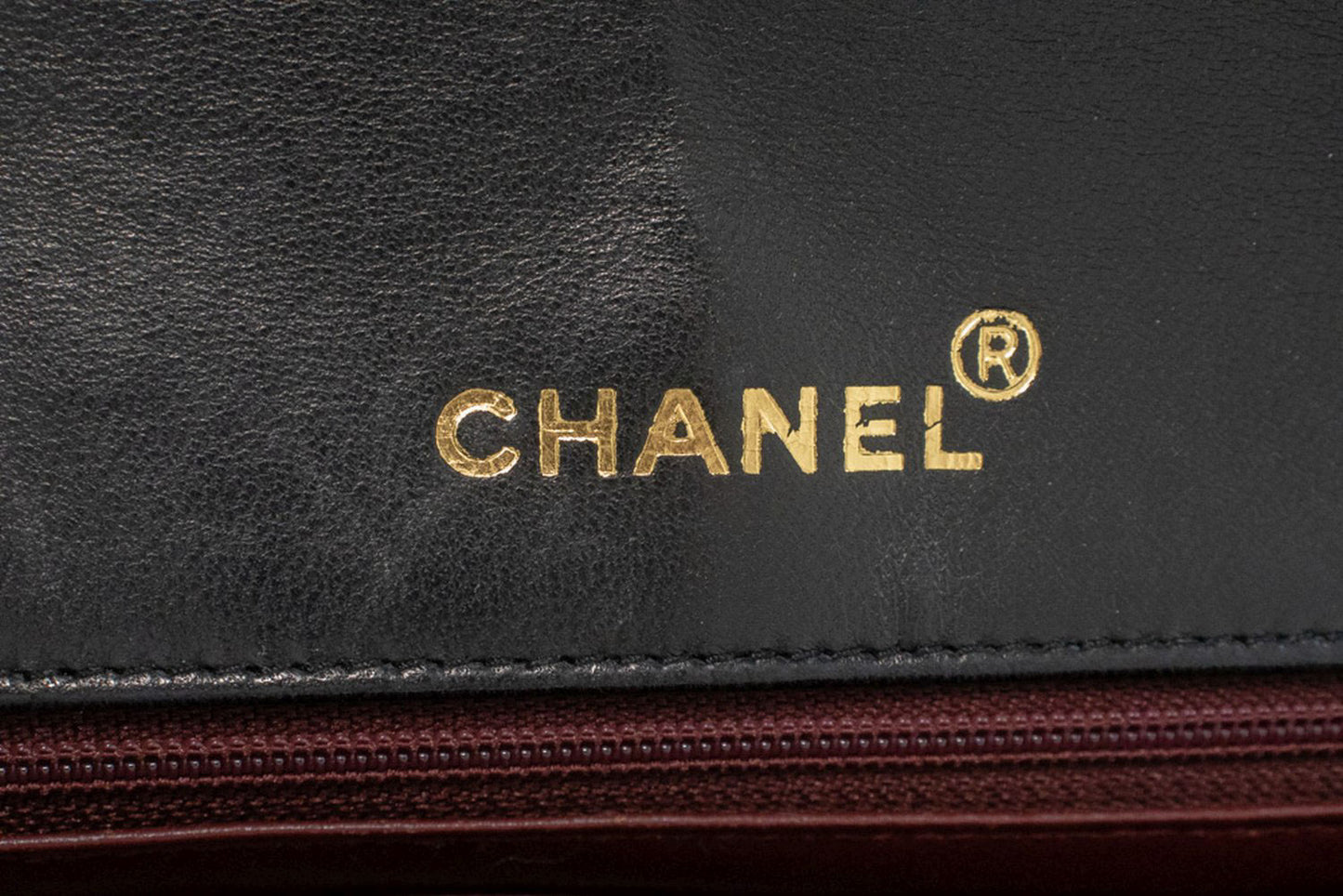 CHANEL Diana Flap Chain Schoudertas Zwart Gequilt Lamsschapenleer ak2 hannari-shop