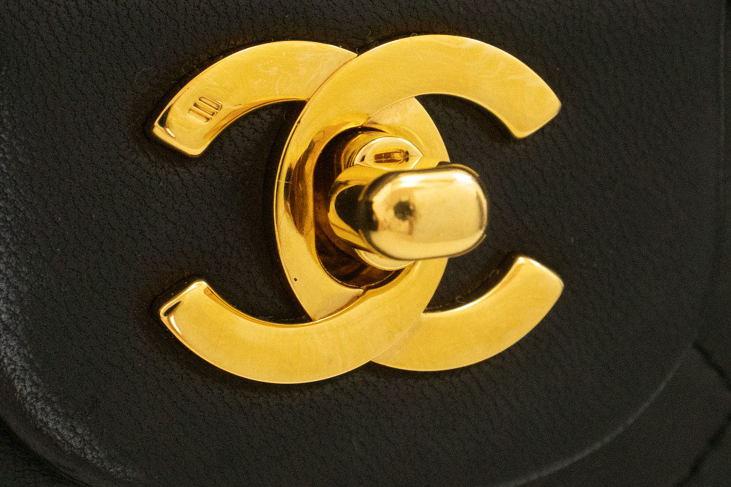 CHANEL Classic Double Flap 10" Chain Schoudertas Zwart Lamssuède ak3 hannari-shop