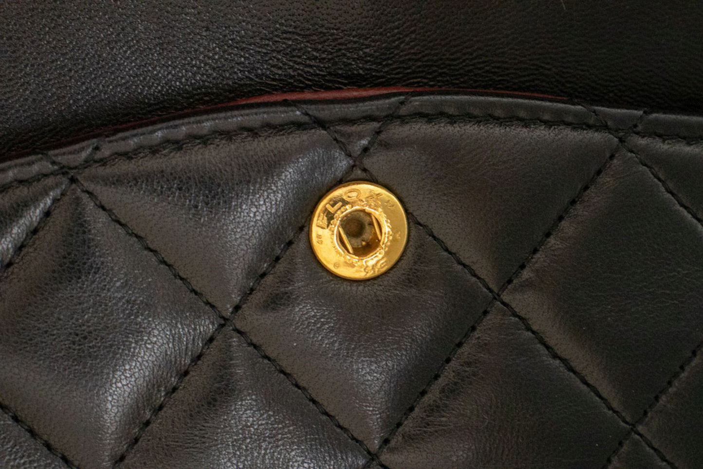 CHANEL Classic Double Flap 10" Chain Schoudertas Zwart Lamssuède ak3 hannari-shop