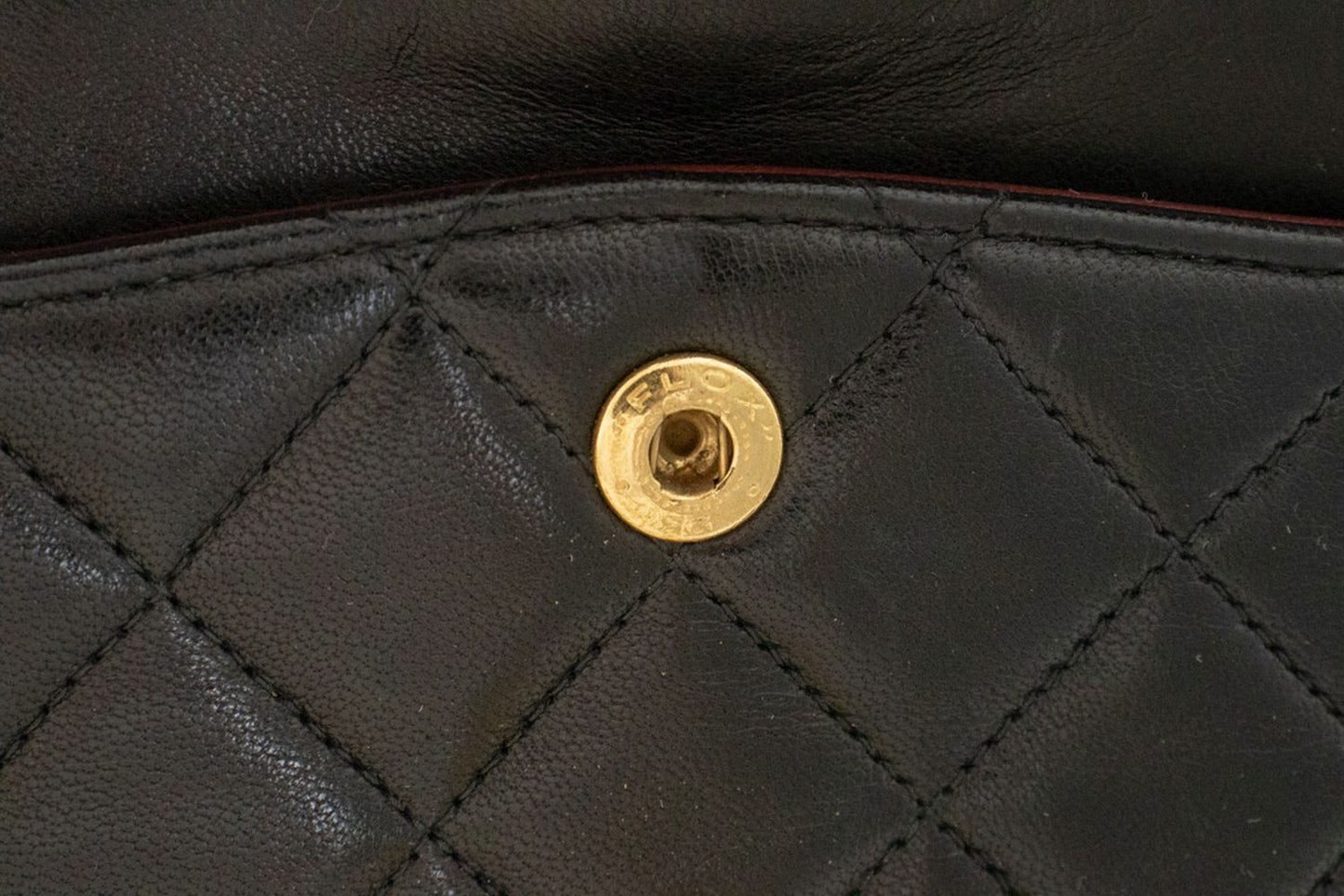 CHANEL Classic Double Flap 9" Chain Schoudertas Zwart Lamsleer aj4 hannari-shop