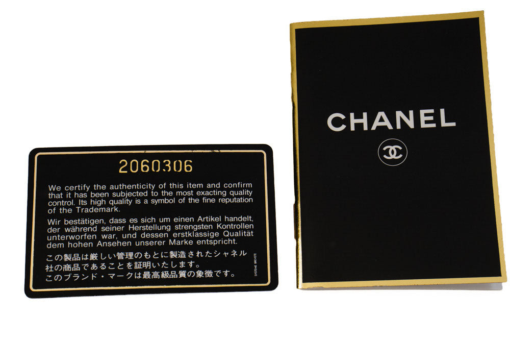 CHANEL Classic Double Flap 10" Chain Schoudertas Zwart Lamsleer aj8 hannari-shop