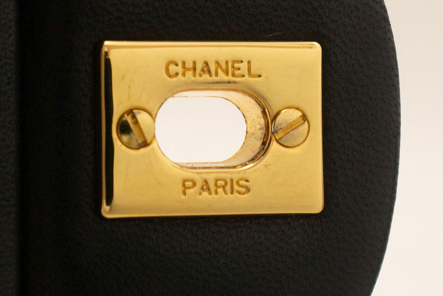 CHANEL Classic Double Flap 10" Chain Schoudertas Zwart Lamsleer aj8 hannari-shop