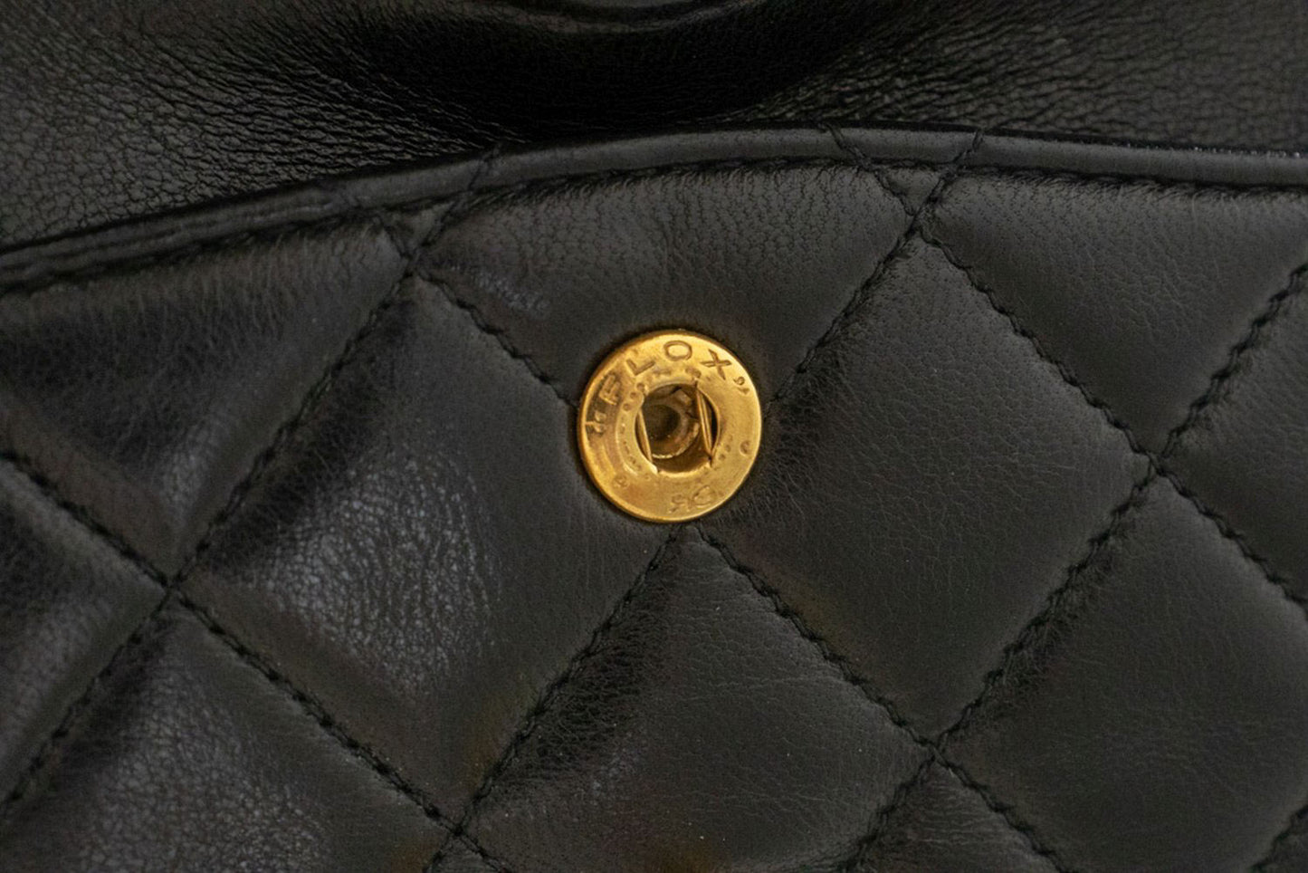 CHANEL Classic Double Flap 9" Chain Schoudertas Zwart Lamsleer aj7 hannari-shop