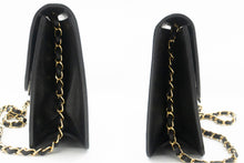 CHANEL Chain Shoulder Bag Clutch Black Quilted Flap Lambskin Purse p14 hannari-shop
